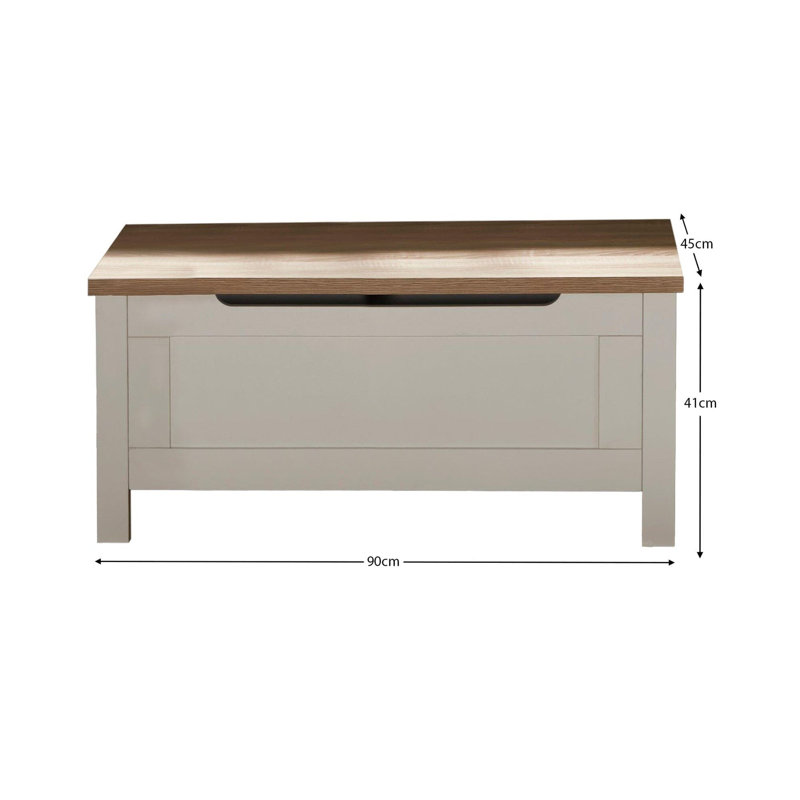 Maryhannah Storage Bench, White