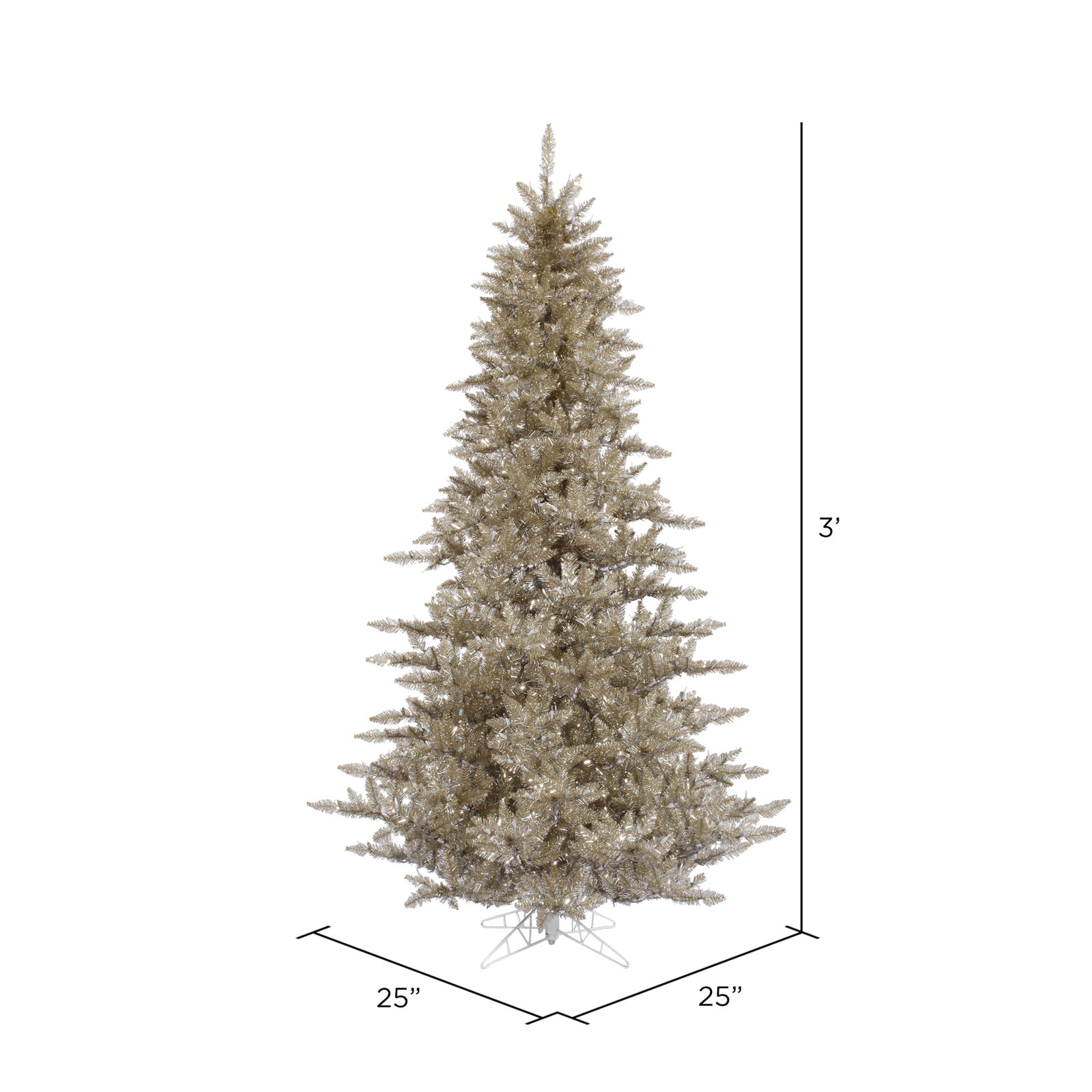 12' Fir Christmas Tree, 3' H