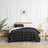 Urban Grid oversized Reversibe duvet cover set-98770687