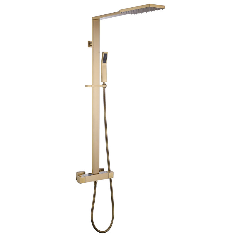 All-In-One Kit with Rough in-Valve, Brushed Gold