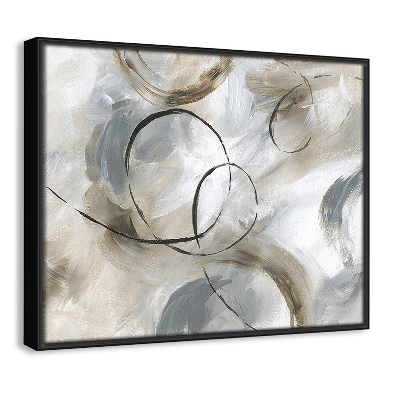 Allegro Print par Nan, H 12,5 po x l 15,5 po x P 2 po, Noir
