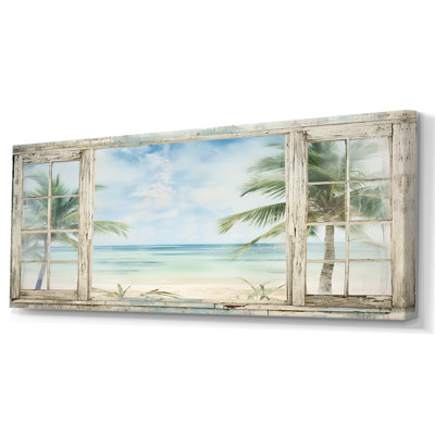 Décoration tropicale fenêtre tropicale horizon II - fenêtres côtières