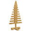  Wooden Christmas Tree with Stand Brown Solid pine wood-1230408607
