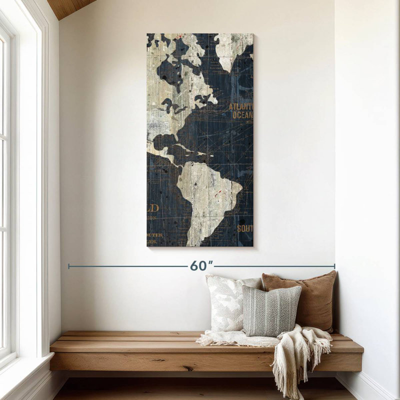 Old World Hemming Blue II, 48" H x 24" W