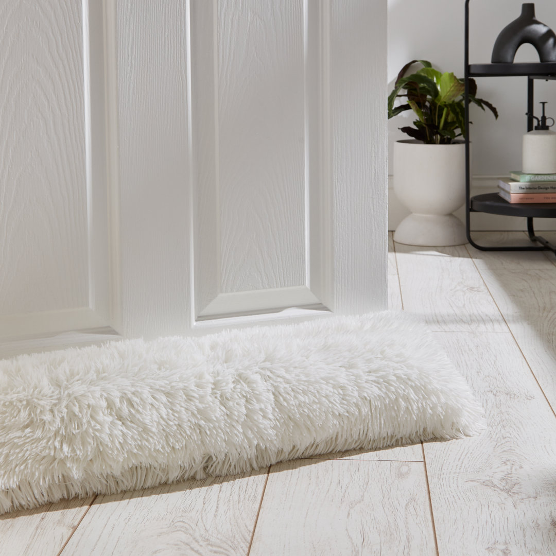Cuddly Deep Pile Faux Fur Door Draught Excluder