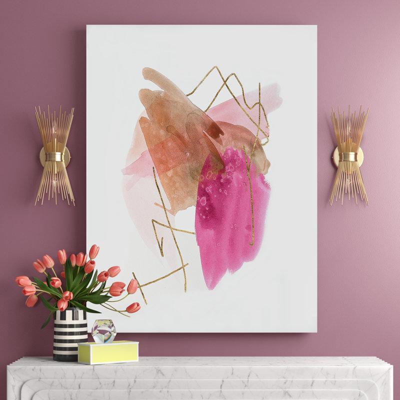 «Rose Edge II», reproduction d'art sur toile, H 27 po x l 18 po x P 1 po, Toile tendue