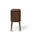 Desserte de style Mid-Century à 2 tiroirs et armoire de couleur cerise de style antique