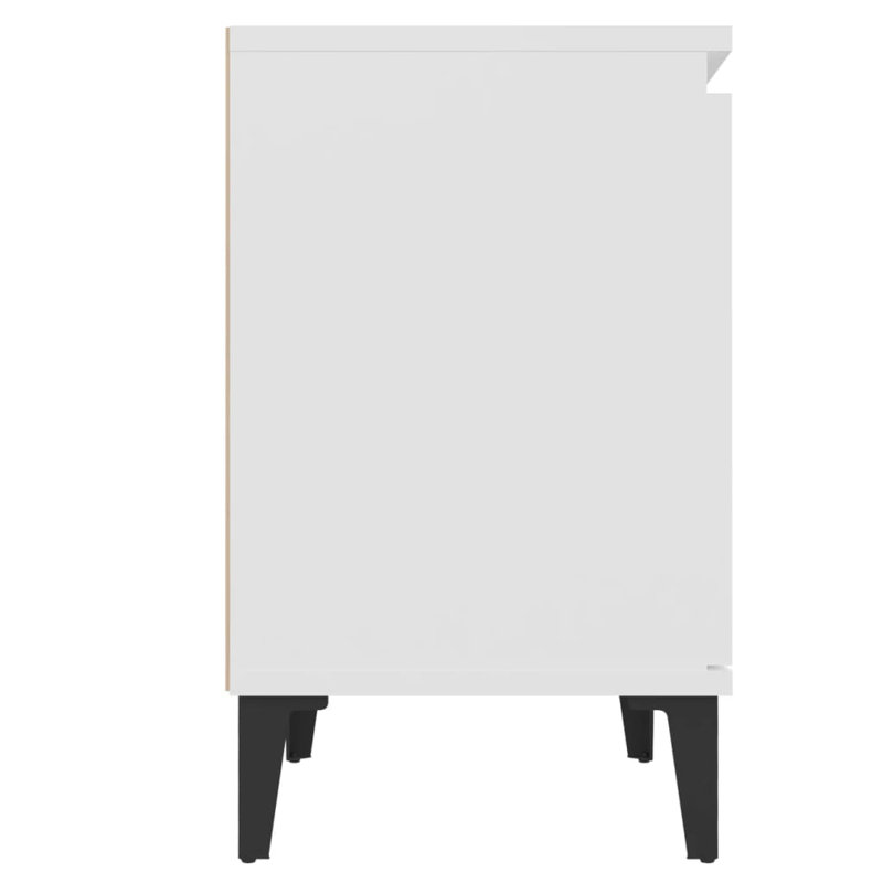 Southwold 40cm W Bedside Table, White