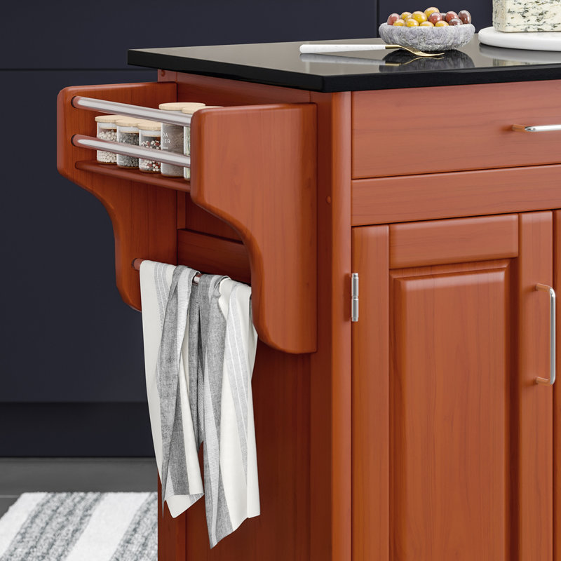 Littrell Kitchen Island, Cottage Oak Granite