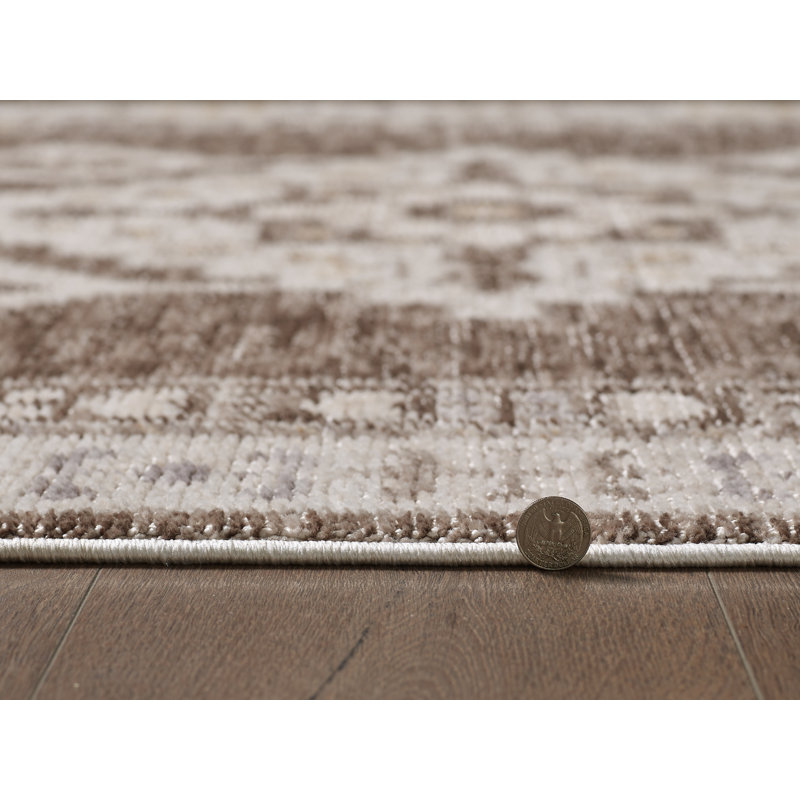 Mira Verona Machine Woven Performance Area Rug - Taupe - 5' x 7'10", 5' x 7'10"