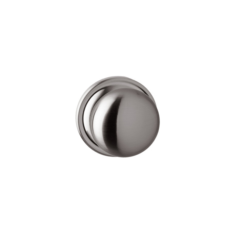 Delaney Hardware Bravura 906 Macon Knob Passage Lockset With Modern Round Trim Scratch Resistant Door Knob For Hallway/Office