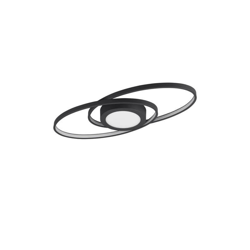 Simsbury 1-Light 57cm LED Flush Mount, Anthracite