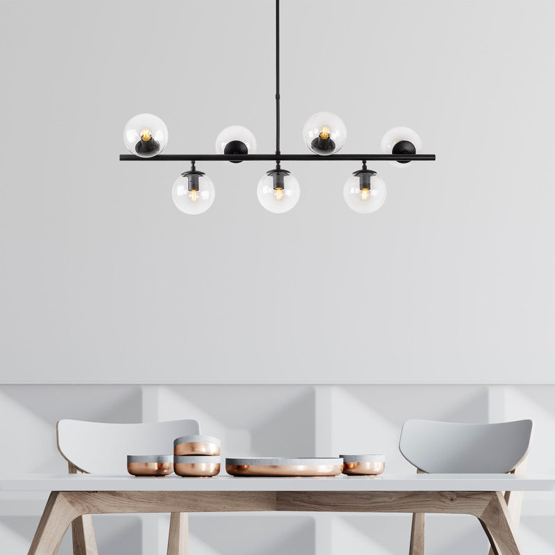 Luper 7 - Light Kitchen Island Pendant, Black