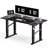 4 Legs Standing Desk With Dual Motor, 55 X 28 Inch Adjustable Height Desk With Power Outlets & LED Lights, Home Office Computer Workstation Sit Stand Up Desk With 3 Memory Preset