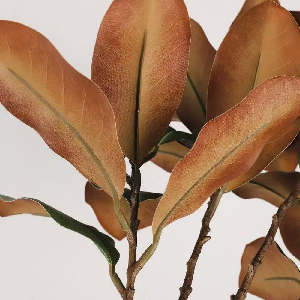 29" Artificial Magnolia Leaves Branch For Vase Filler, Farmhouse Long Stem For Wedding Party Home Office Table Centerpiece Shelf Decorations
