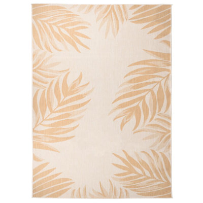 Hordville Rectangle Floral Hand Woven Indoor / Outdoor Area Rug