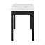 1pc moderne blanc faux marbre bureau élégant base noire superbe tiroir de rangement meubles de bureau en bois blanc noir
