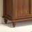 Nut-brown Solid Wood Shoe Storage Bench
