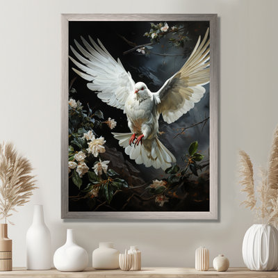 «White Dove Messenger» - art mural colombe