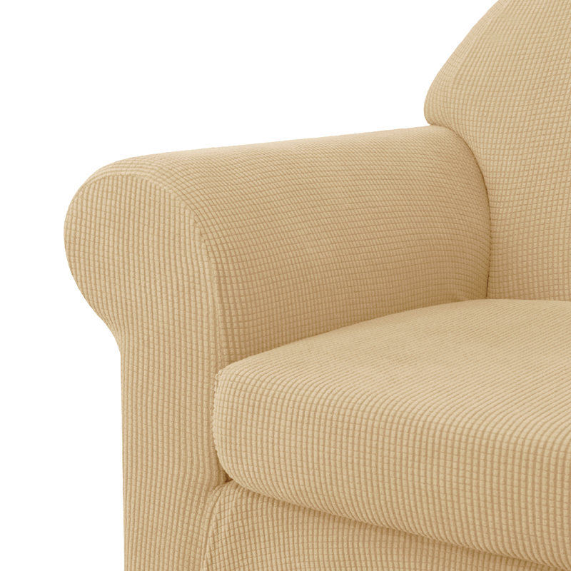 Pizarro Box Cushion Loveseat Slipcover, Khaki