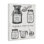 'Kitchen Conversion Chart Neutral Gray Word Drawing Design' Drawing Print