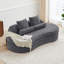 Canapé modulaire Boneless 77,95 po, causeuse courbée 2 places en chenille-471304977