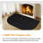 Fireplace Mat Fireproof, 2'4'' X 4' X 0.06'' Flame-Resistant Hearth Pad,Black