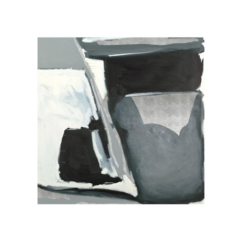 Mono Stroke Painting by Derek Shaw, 54" H x 54" W x 1.5" D, Glass Coat