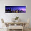 «Night Skyline Chicago Il Usa», art contemporain abstrait au coucher du soleil, art mural-728257629