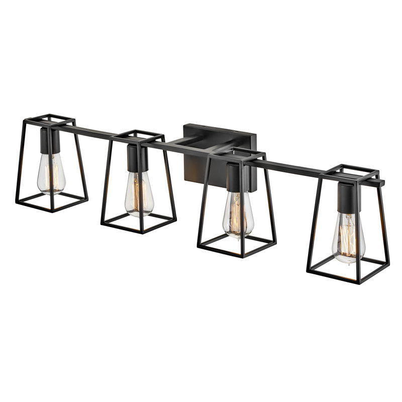 4-Light Open Cage Bath Vanity Fixture