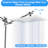 12-Inch Square Rain Shower System With Handheld Showerhead And Adjustable Extension Arm