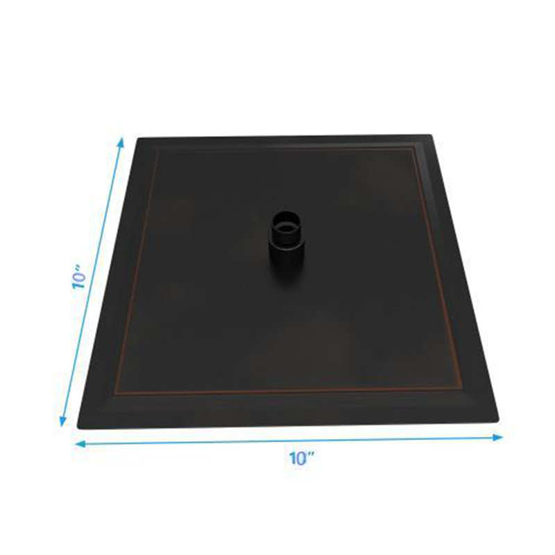 10" Wall Mount Rainfall Square Shower Head, Oil-Rubbed Bronze