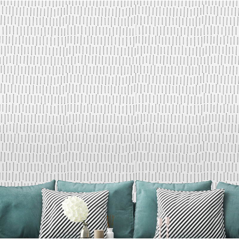 Rouleau de papier peint adhésif Aquasha, L 16,67 po x l 25 po