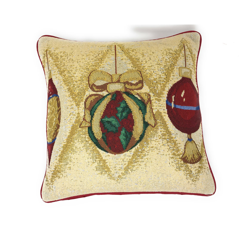  Ornaments Throw Pillow