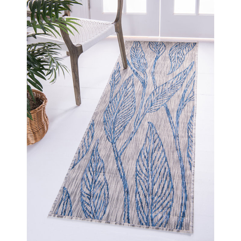 Zanzibar Floral Indoor / Outdoor Rug, Rectangle 6' x 9'