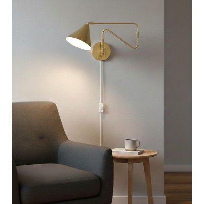 Plug-in Swing Arm Sconce