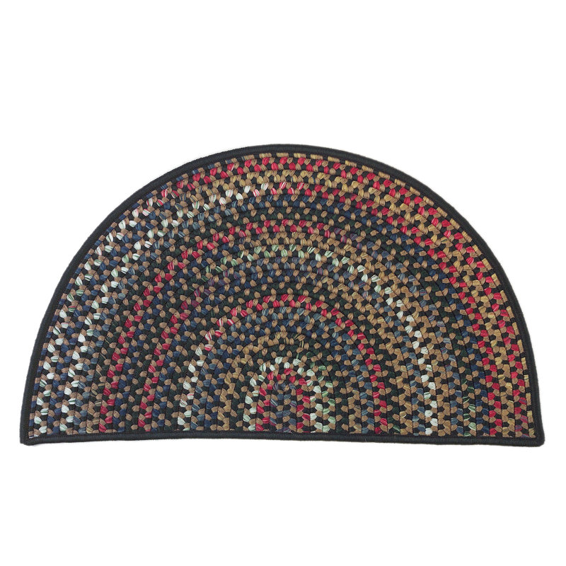 Tapis de cuisine Shick, Vert, Demi-cercle 1 pi 6 po x 2 pi 6 po