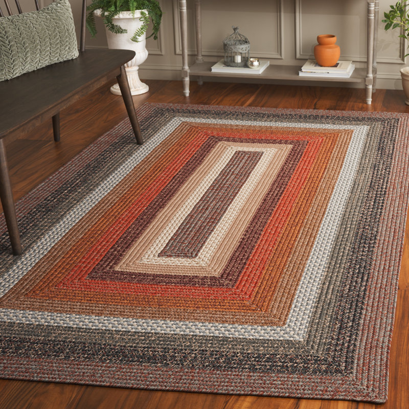 Tapis géométrique performance lavable à la machine Keneson, Rectangle de 5 pi x 8 pi
