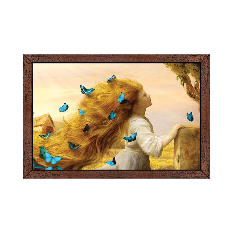 Unfurling Glory by Diogo Verissimo - Floater Frame Print on Canvas, Brown Framed, 66.04 cm H x 45.72 cm W