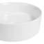 Lavabo vasque de salle de bain rond contemporain en céramique lustré 14,25 po Aura