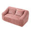 Chaise longue d'intérieur surdimensionnée et comprimée avec coussins décoratifs et accoudoirs, canapé-lit rembourré en chenille-856688269