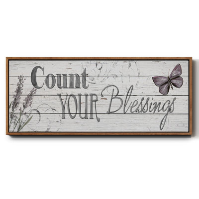 «Count Your Blessings», toile encadrée