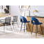 Aubin Upholstered Counter Stool with Metal Frame-1260966419