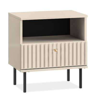 DROMA 50cm W Manufactured Wood Bedside Table