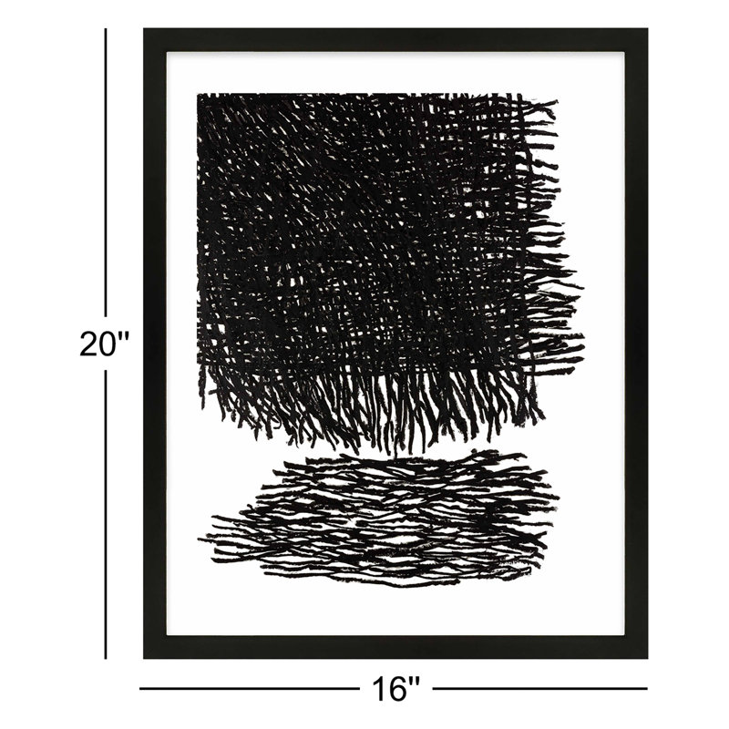 Passing Storm Print by Stephanie Dennis, Black, 20" H x 16" W  x 1.25" D