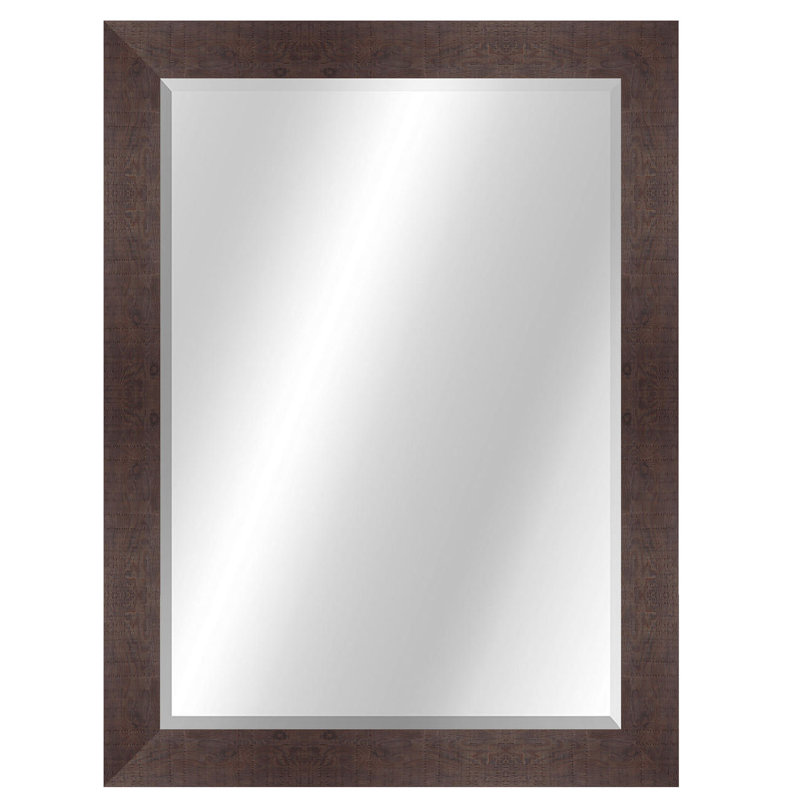 Wall Mirror, 46" x 36", Walnut