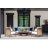 Savannah Aluminum Sofa - Oak/Raffia
