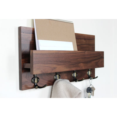 Clorinda Solid Wood Wall Organizer