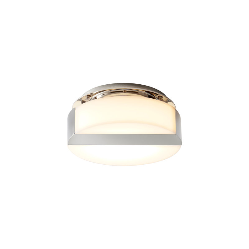 Gashije Steel LED Armed Sconce, Polished Nickel