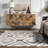 Eliise SpinClean Faded Trellis Machine Washable Area Rug-621311589